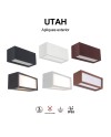 UTAH * APLIQUE EXTERIOR BLANCO IP65 - 1L*E27