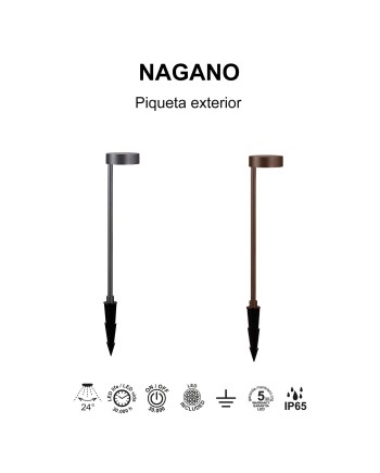 NAGANO * BALIZA LED 7W 3000K CORTEN