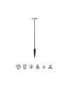 AKITA * BALIZA LED 12W H.80 3000K NEGRO