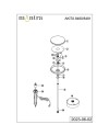 AKITA * BALIZA LED 12W H.80 3000K NEGRO