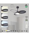 INFINITY FAN * Ventilador NEGRO LED 20W-3000K-5000K