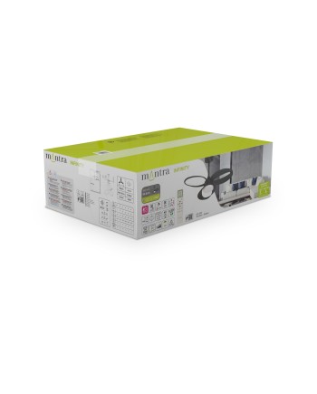 INFINITY FAN * Ventilador NEGRO LED 20W-3000K-5000K