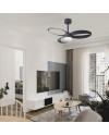 INFINITY FAN * Ventilador NEGRO LED 20W-3000K-5000K