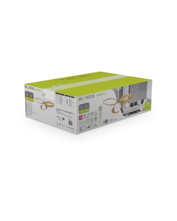 INFINITY FAN * Ventilador BLANCO/MADERA LED 20W-3000K-5000K
