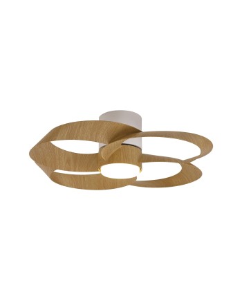 ROSE* PLAFÓN / VENTILADOR - BLANCO+MADERA