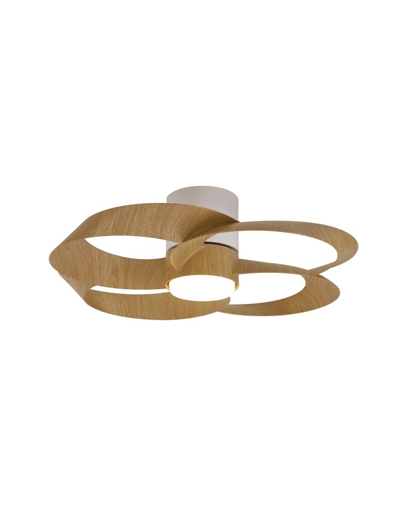 ROSE* PLAFÓN / VENTILADOR - BLANCO+MADERA