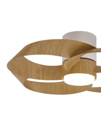 ROSE* PLAFÓN / VENTILADOR - BLANCO+MADERA