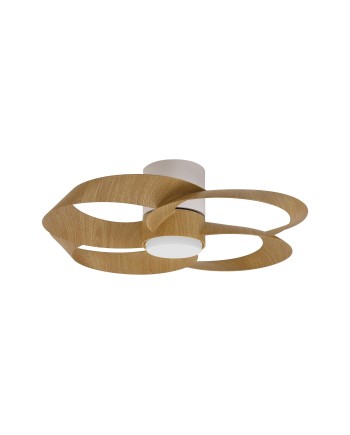 ROSE* PLAFÓN / VENTILADOR - BLANCO+MADERA