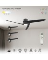 GROENLAND M* Ventilador LED NEGRO 24W-2700K-5000K