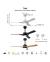 THAI * PLAFÓN / VENTILADOR - BLANCO