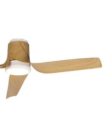 USHUAIA * PLAFÓN / VENTILADOR - BLANCO+MADERA
