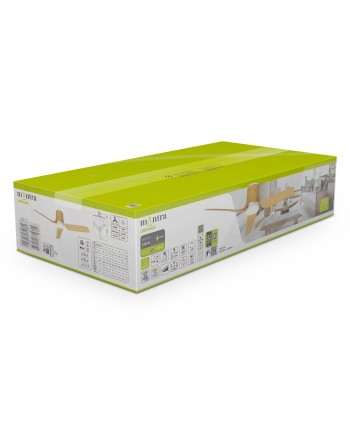 USHUAIA * PLAFÓN / VENTILADOR - BLANCO+MADERA