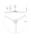 BRISA * Ventilador IP44 Blanco LED 20W-2700K-5000K