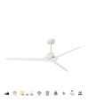 BRISA * Ventilador IP44 Blanco LED 20W-2700K-5000K