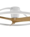 NEPAL II * VENTILADOR / PLAFÓN LED - BLANCO / MADERA