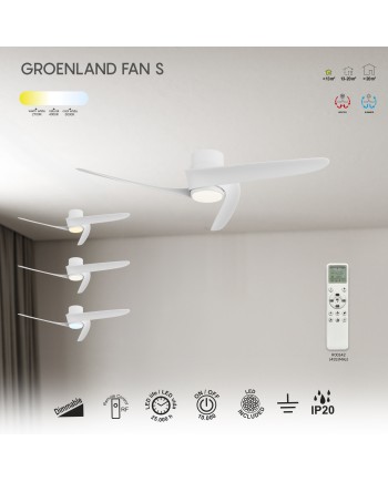 GROENLAND S* PLAFÓN / VENTILADOR - BLANCO