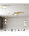 GROENLAND S* PLAFÓN / VENTILADOR  - BLANCO/MADERA
