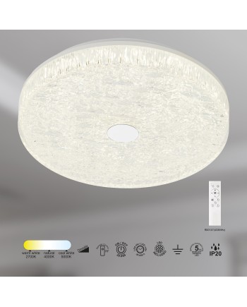 FROZEN * PLAFÓN LED DIMABLE BLANCO REDONDO 48CM - CON MANDO