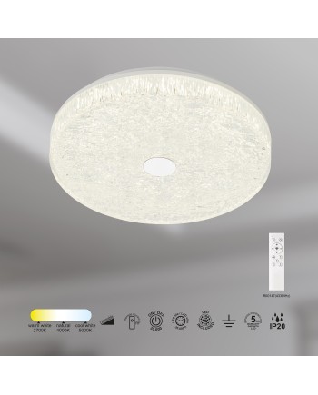 FROZEN * PLAFÓN LED DIMABLE BLANCO REDONDO 38CM - CON MANDO