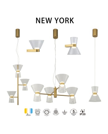 NEW YORK * APLIQUE LED 3000K 6W - DOBLE