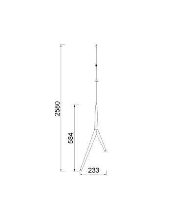 MODULAR LIGHT * COLGANTE ARRECIFE ( 2 L ) ORO