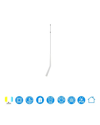 MODULAR LIGHT * COLGANTE BOOMERANG BLANCO