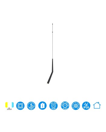 MODULAR LIGHT * COLGANTE BOOMERANG NEGRO