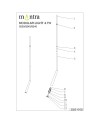 MODULAR LIGHT * COLGANTE BOOMERANG NEGRO