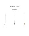 MODULAR LIGHT * COLGANTE BOOMERANG NEGRO
