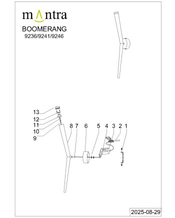 BOOMERANG * APLIQUE BOOMERANG ( 1 L ) NEGRO