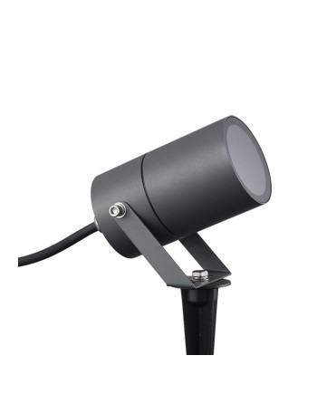 QUEBEC * PIQUETA EXTERIOR IP65 GU10 GRIS OSCURO