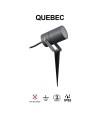 QUEBEC * PIQUETA EXTERIOR IP65 GU10 CORTEN