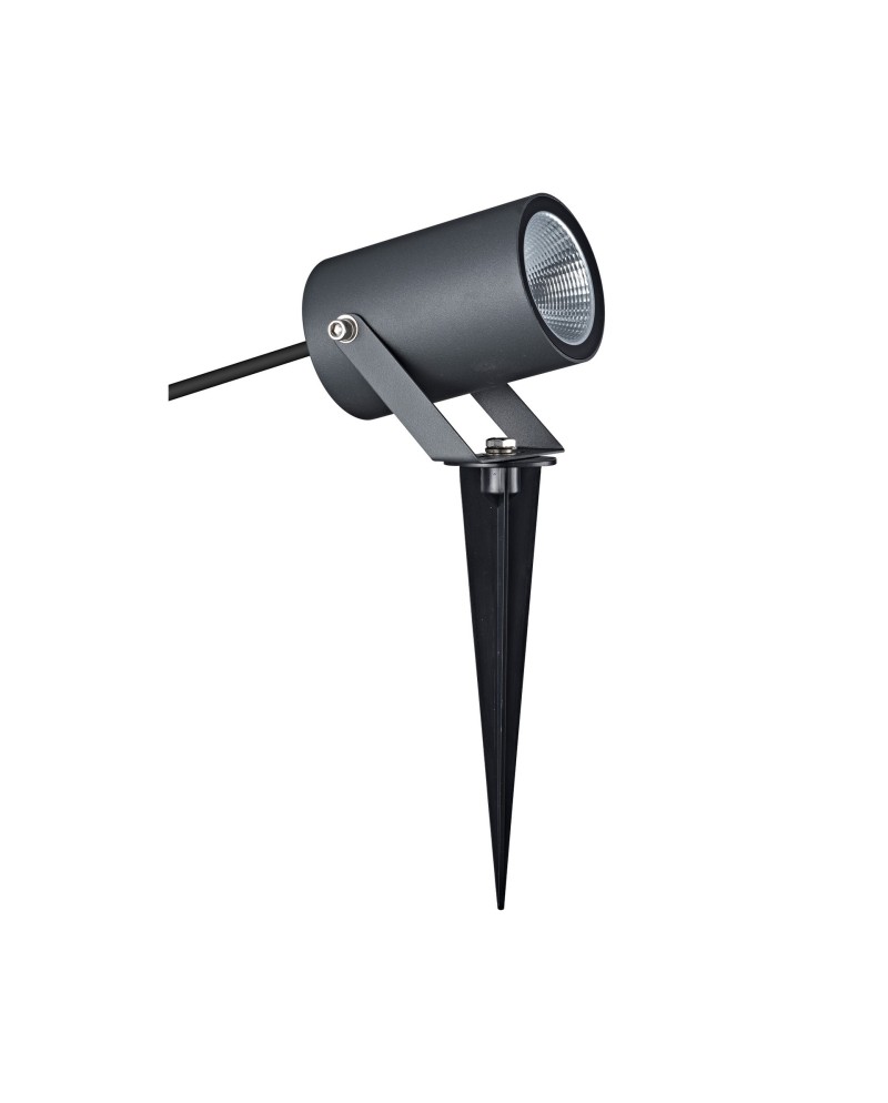 QUEBEC LED * PIQUETA EXTERIOR 10W 3000K IP65 GRIS OSCURO