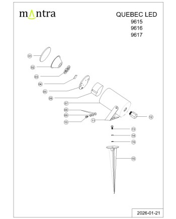 QUEBEC LED * PIQUETA EXTERIOR 10W 3000K IP65 GRIS OSCURO