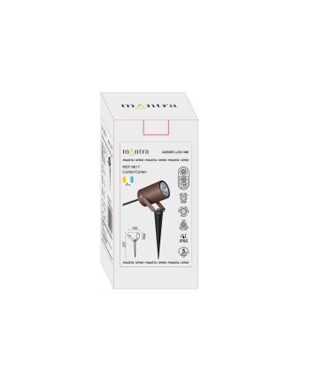 QUEBEC LED * PIQUETA EXTERIOR 10W 3000K IP65 CORTEN