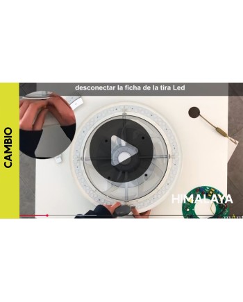 HIMALAYA * VENTILADOR BLANCO 35W PLAFÓN LED 70W CON MANDO Y APP