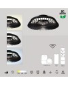 HIMALAYA * VENTILADOR NEGRO 35W PLAFÓN LED 70W CON MANDO Y APP