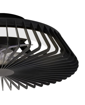 HIMALAYA * VENTILADOR NEGRO 35W PLAFÓN LED 70W CON MANDO Y APP