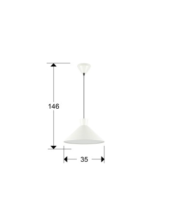 I3-CONO- LAMPARA 1L PERLA MATE