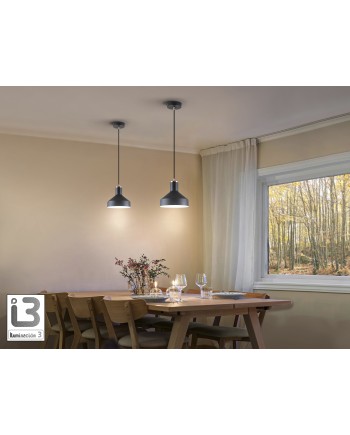 I3-IRIAS- LAMPARA 1L NEGRO-COBRE