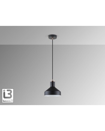 I3-IRIAS- LAMPARA 1L NEGRO-COBRE