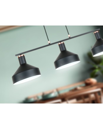 I3-IRIAS- LAMPARA 3L NEGRO-COBRE