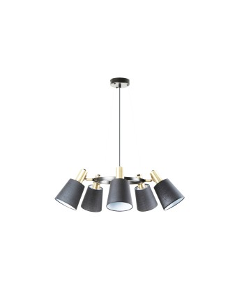 I3-GISELA- LAMPARA 5L NEGRO-LATON