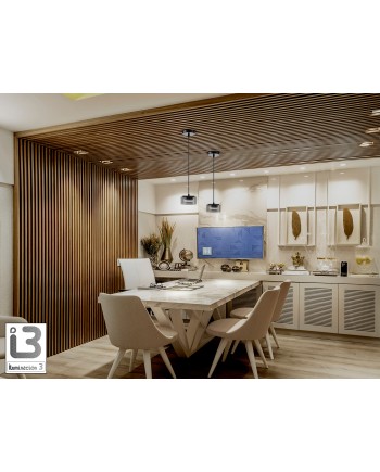 I3-OLAIA- LAMPARA 1L NEGRO-SMOKY