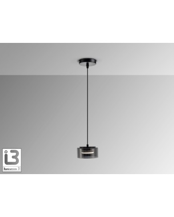 I3-OLAIA- LAMPARA 1L NEGRO-SMOKY