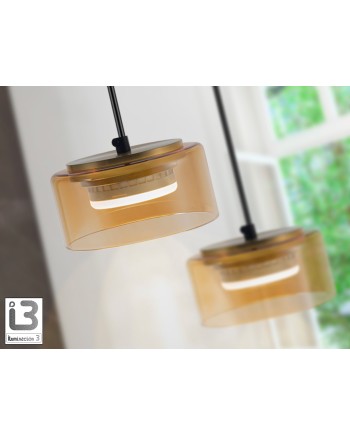 I3-OLAIA- LAMPARA 3L NEGRO-AMBAR
