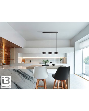 I3-OLAIA- LAMPARA 3L NEGRO-SMOKY