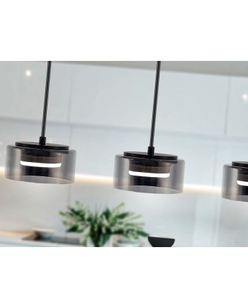 I3-OLAIA- LAMPARA 3L NEGRO-SMOKY