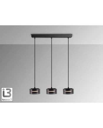 I3-OLAIA- LAMPARA 3L NEGRO-SMOKY