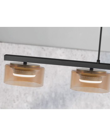 I3-OLAIA- LAMPARA 4L NEGRO-AMBAR